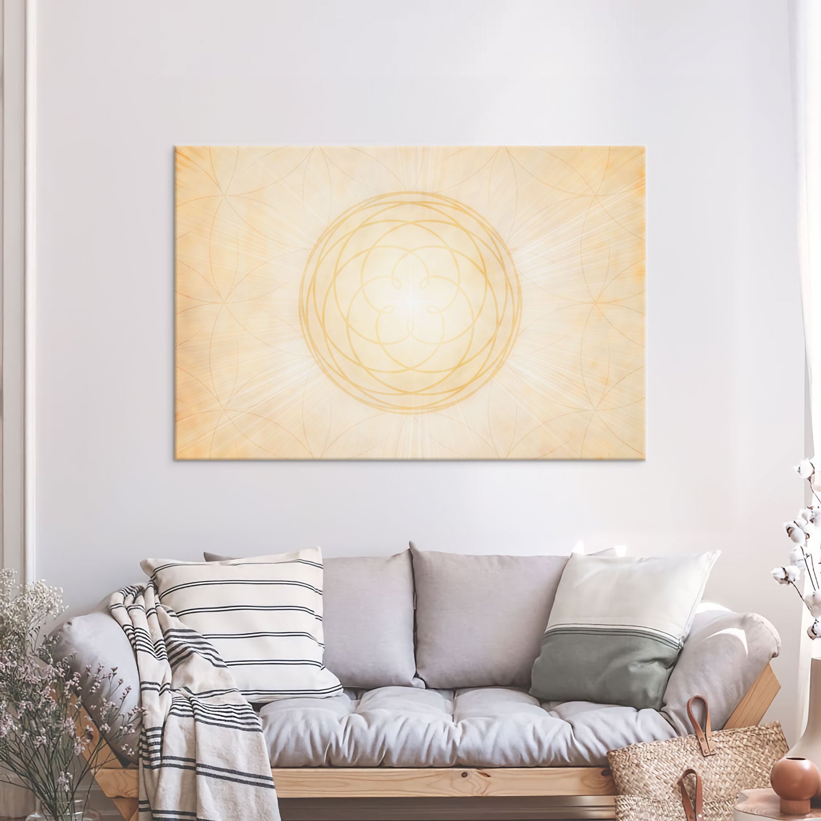 Venusblume / Venusmuster gold-gelb