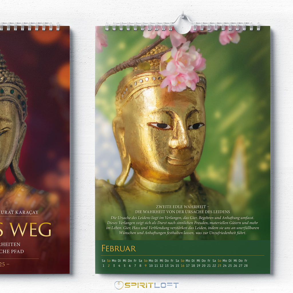 Buddhas Weg – Wandkalender 2025