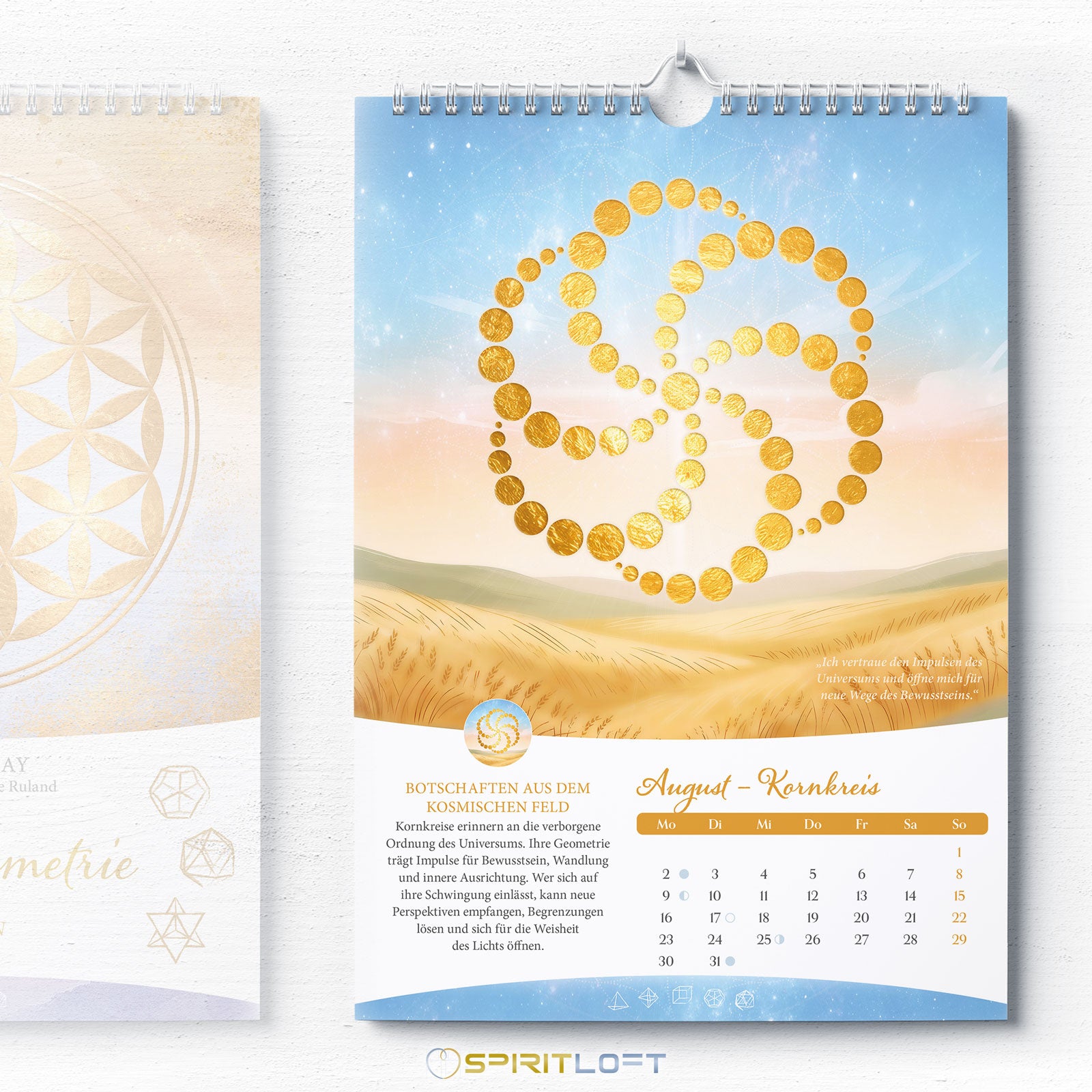 Heilige Geometrie Kalender 2027 - August