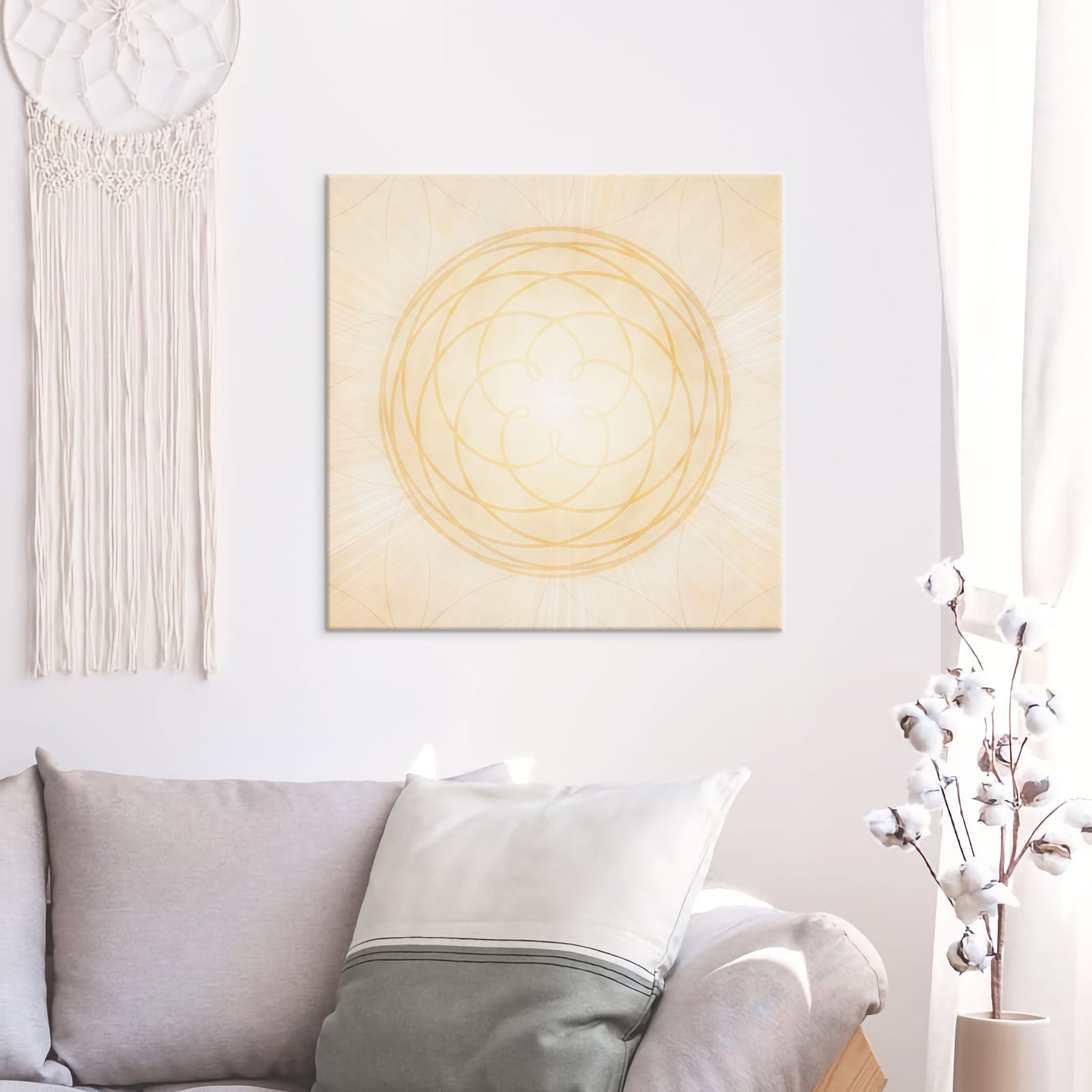 Venusblume / Venusmuster gold-gelb