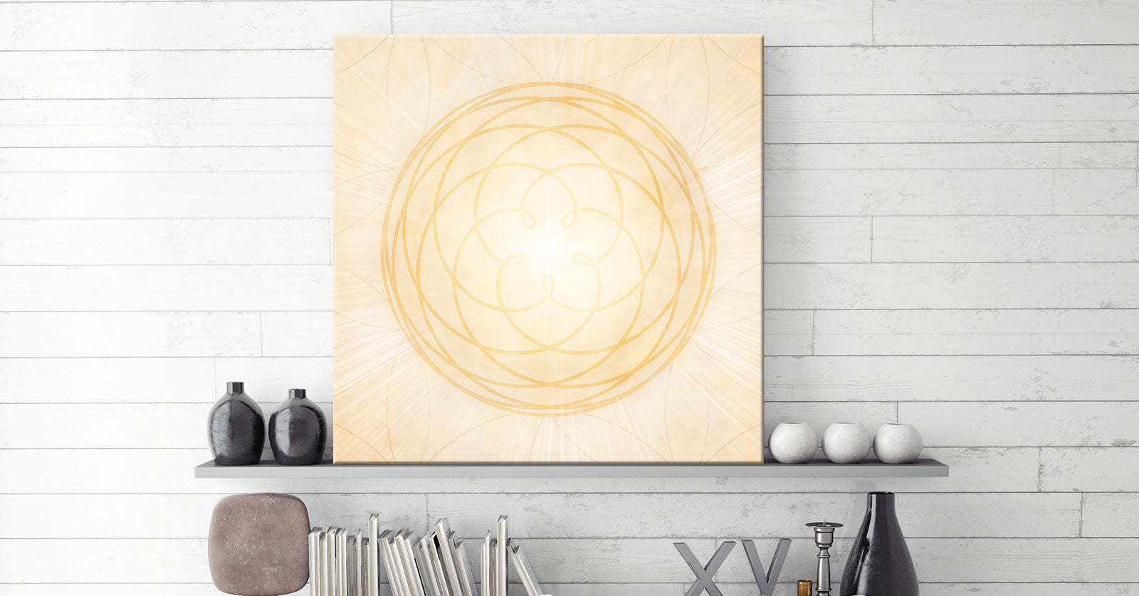 Venusblume / Venusmuster gold-gelb