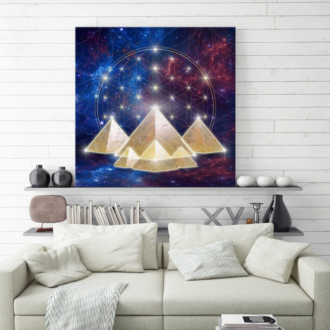 Pyramide, Leinwand 60x60 cm