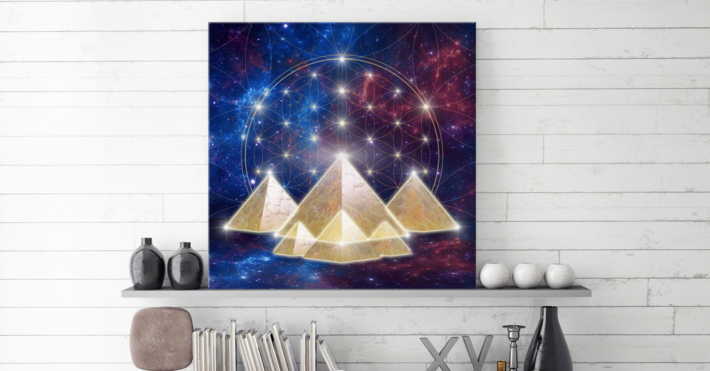 Pyramide, Leinwand 60x60 cm