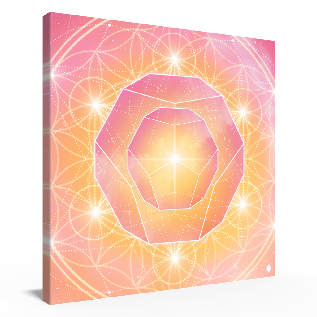 Dodekaeder, Leinwand 60x60 cm