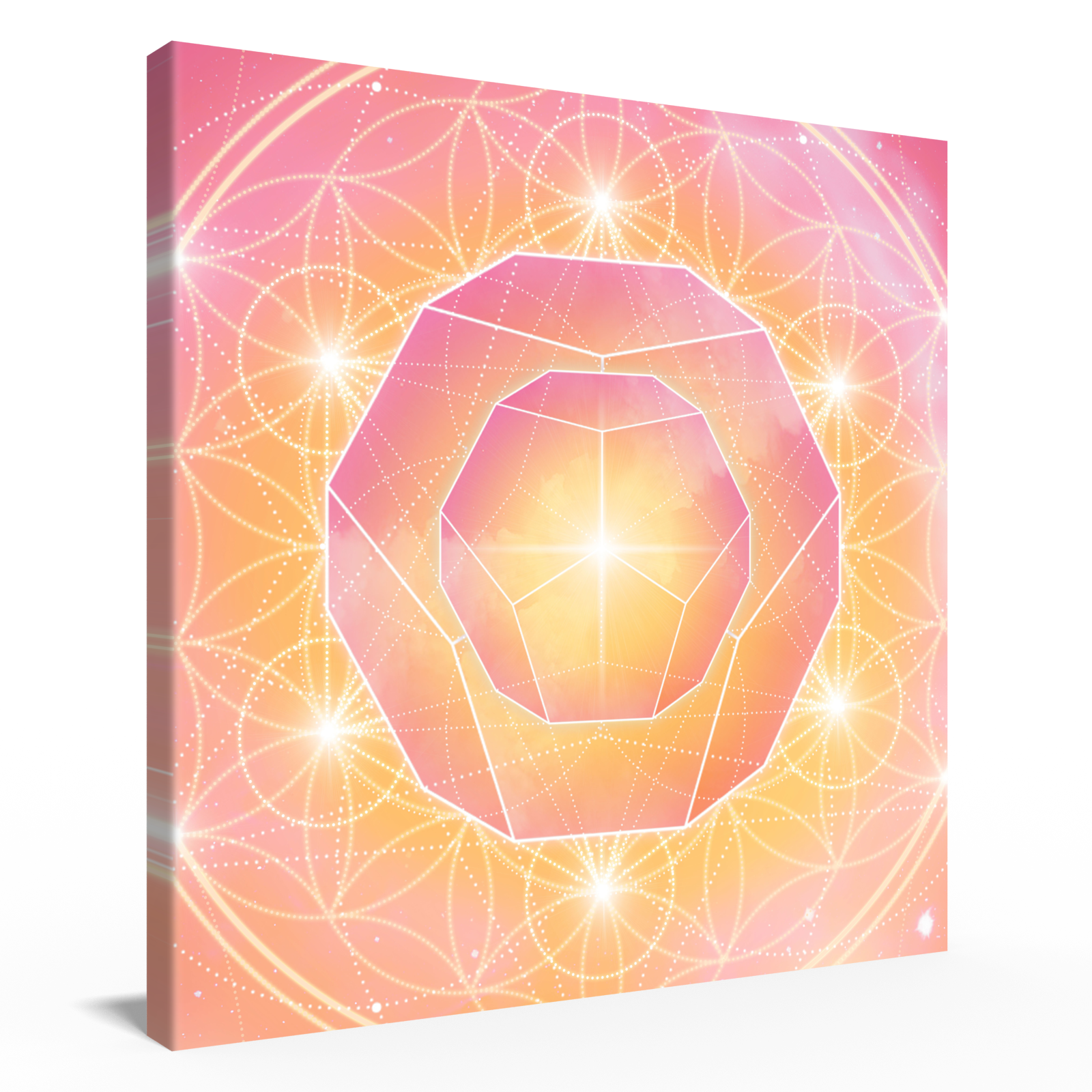 Dodekaeder, Leinwand 60x60 cm